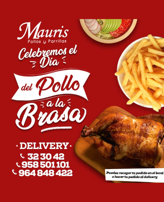 1/2 pollo c/papas y ensalada
